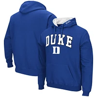 Men's Colosseum Royal Duke Blue Devils Arch & Logo 3.0 Pullover Hoodie