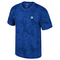 Men's Colosseum Royal Duke Blue Devils Floral Printed T-Shirt