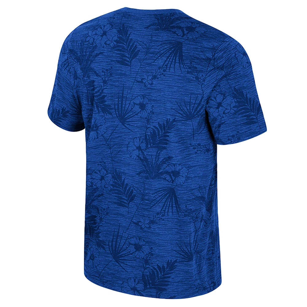 Men's Colosseum Royal Duke Blue Devils Floral Printed T-Shirt