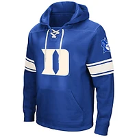 Men's Colosseum Royal Duke Blue Devils Lace-Up 2.0 Pullover Hoodie