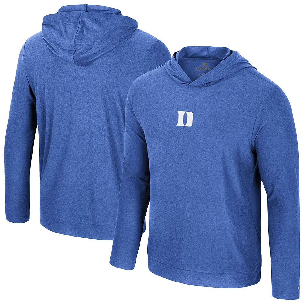 Men's Colosseum Royal Duke Blue Devils Long Sleeve T-Shirt Hoodie