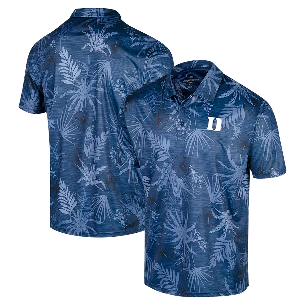 Men's Colosseum Royal Duke Blue Devils Palms Team Polo