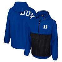 Men's Colosseum  Royal Duke Blue Devils Reloaded Anorak Half-Zip Jacket