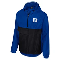 Men's Colosseum  Royal Duke Blue Devils Reloaded Anorak Half-Zip Jacket