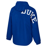 Men's Colosseum  Royal Duke Blue Devils Reloaded Anorak Half-Zip Jacket