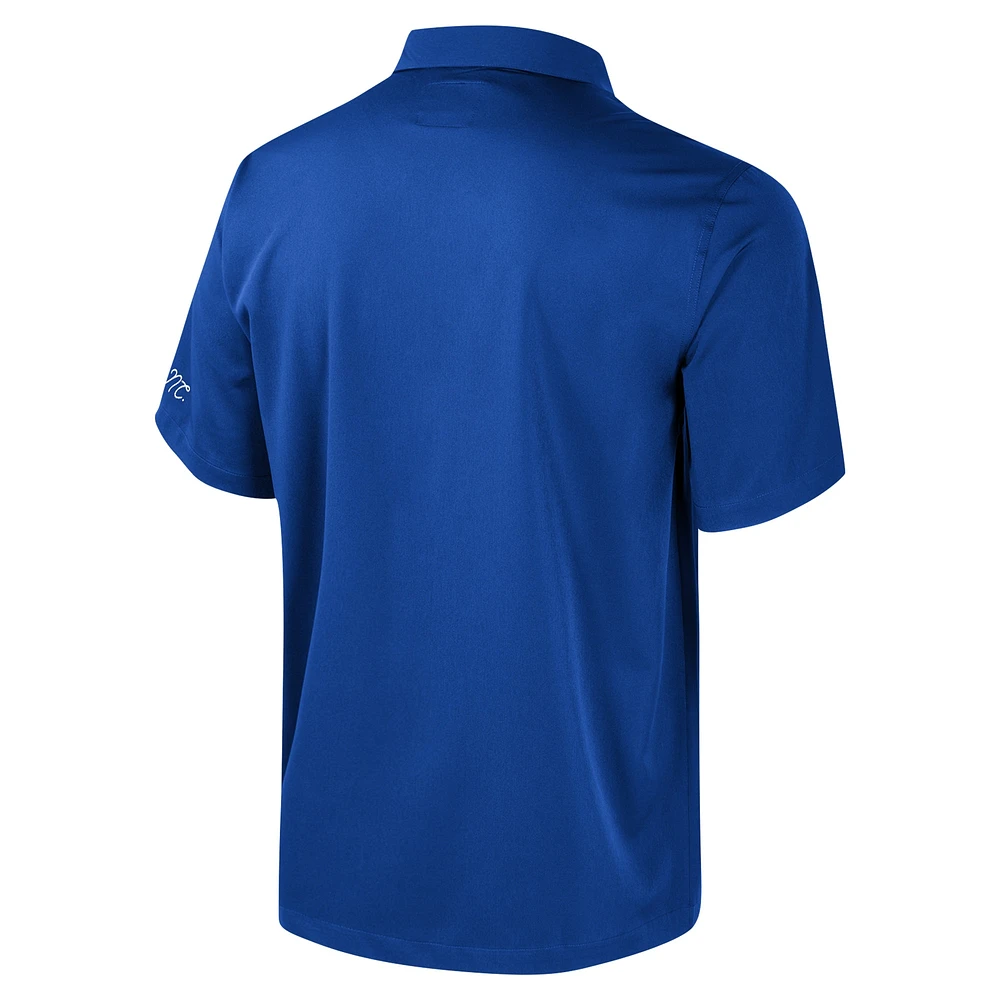 Men's Colosseum Royal Duke Blue Devils Strike Bowling Button-Up Shirt