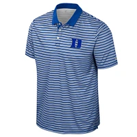 Men's Colosseum Royal Duke Blue Devils Striped Polo