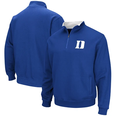 Men's Colosseum Royal Duke Blue Devils Tortugas Quarter-Zip Top