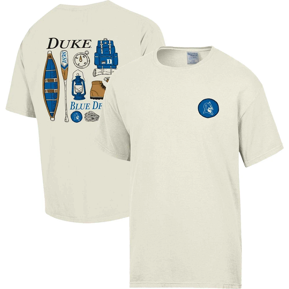 Crème lavante confortable pour hommes Duke Blue Devils Camping Trip T-shirt