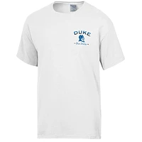 T-shirt blanc délavé confortable pour hommes Duke Blue Devils Great Outdoors