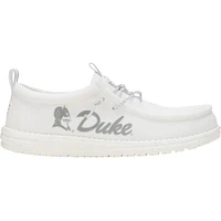 Chaussures décontractées Hey Dude pour hommes White Duke Blue Devils Wally