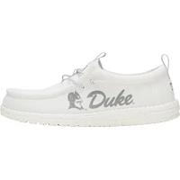 Chaussures décontractées Hey Dude pour hommes White Duke Blue Devils Wally