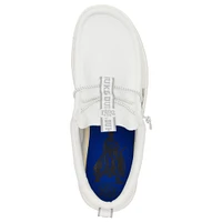 Chaussures décontractées Hey Dude pour hommes White Duke Blue Devils Wally