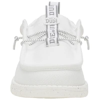 Chaussures décontractées Hey Dude pour hommes White Duke Blue Devils Wally