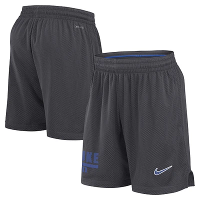 Men's Nike Anthracite Duke Blue Devils 2024 Sideline Performance Mesh Shorts