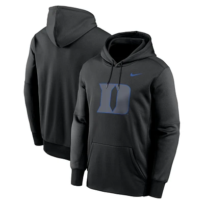 Men's Nike Black Duke Blue Devils Color Pop Performance Fleece Pullover Hoodie