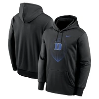 Men's Nike Black Duke Blue Devils Icon Football Performance Pullover Hoodie