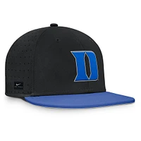 Men's Nike Black Duke Blue Devils On-Field Dugout True Performance Fitted Hat