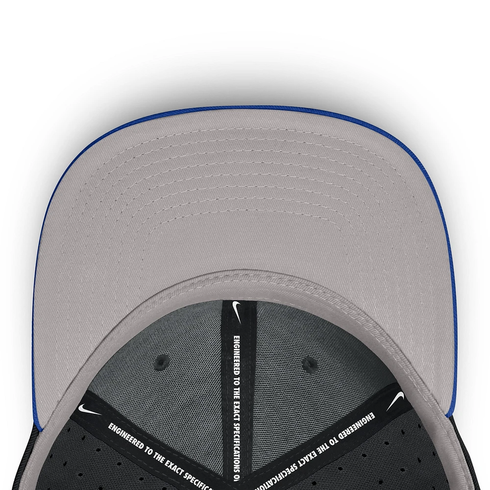 Men's Nike Black Duke Blue Devils On-Field Dugout True Performance Fitted Hat