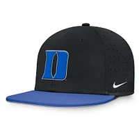 Men's Nike Black Duke Blue Devils On-Field Dugout True Performance Fitted Hat