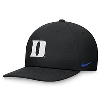 Casquette Nike Pro Bill On-Field pour homme Duke Blue Devils noire