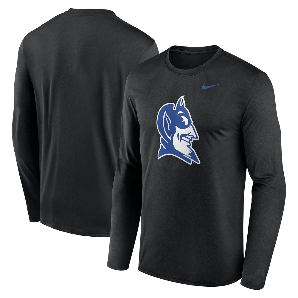 T-shirt à manches longues Nike Duke Blue Devils Primetime Alternate Logo Legend pour homme