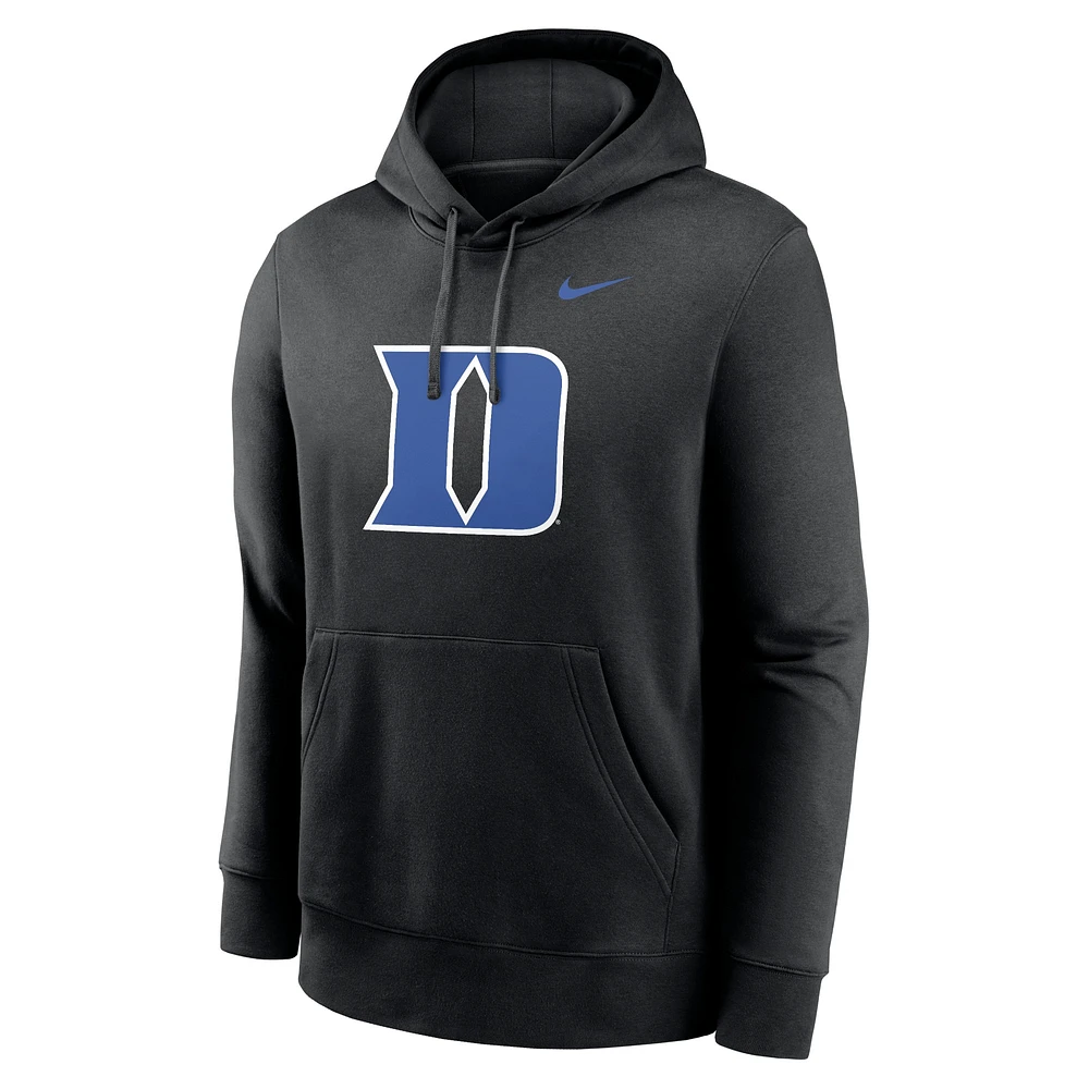 Men's Nike Black Duke Blue Devils Primetime Club Fleece Pullover Hoodie