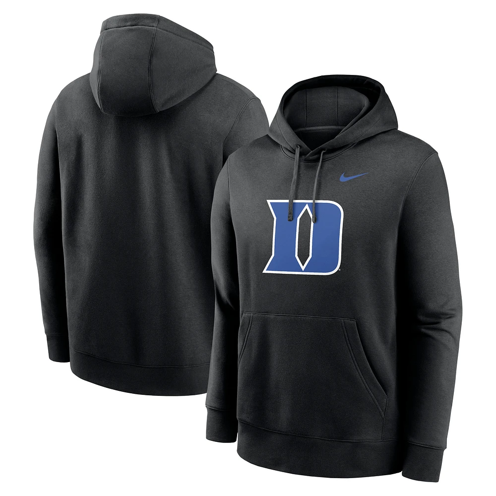 Men's Nike Black Duke Blue Devils Primetime Club Fleece Pullover Hoodie