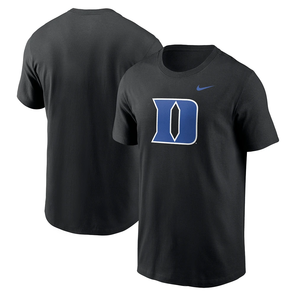 T-shirt Nike noir Duke Blue Devils Primetime Evergreen pour homme