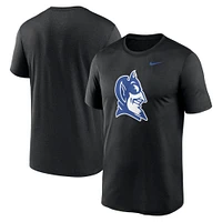 T-shirt Nike noir Duke Blue Devils Primetime Legend avec logo alternatif pour homme