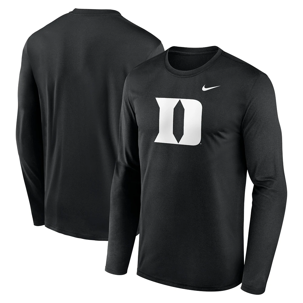 T-shirt à manches longues Nike Duke Blue Devils Primetime Primary Legend pour homme