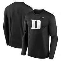 Men's Nike Black Duke Blue Devils Primetime Primary Legend Long Sleeve T-Shirt