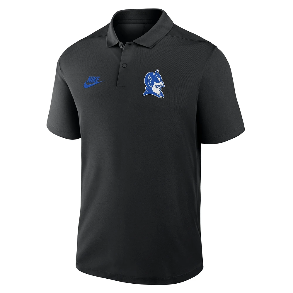 Men's Nike Black Duke Blue Devils Primetime Victory Legacy Vault Logo Performance Polo