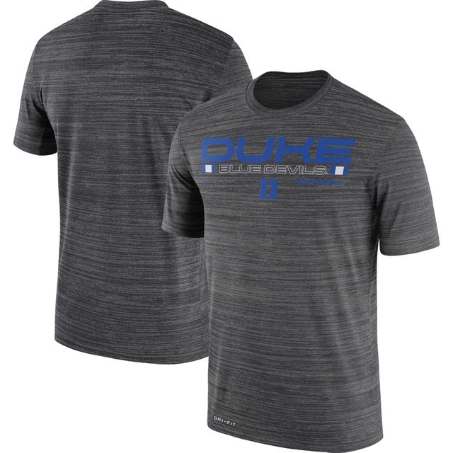 T-shirt Nike Charcoal Duke Blue Devils Velocity Legend Performance pour homme