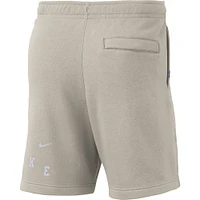 Men's Nike Cream Duke Blue Devils Fleece Shorts