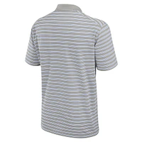 Men's Nike Gray/White Duke Blue Devils Primetime Victory Striped Performance Polo