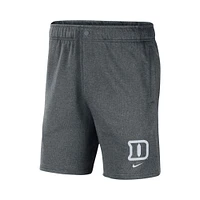 Short en polaire Nike Duke Blue Devils gris pour homme