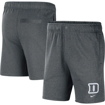 Short en polaire Nike Duke Blue Devils gris pour homme