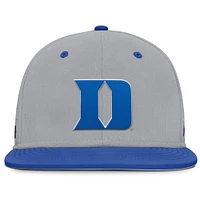 Casquette ajustée Nike grise Duke Blue Devils On-Field Dugout True Performance pour homme