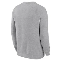 Men's Nike Heather Gray Duke Blue Devils Old English Pullover Sweatshirt