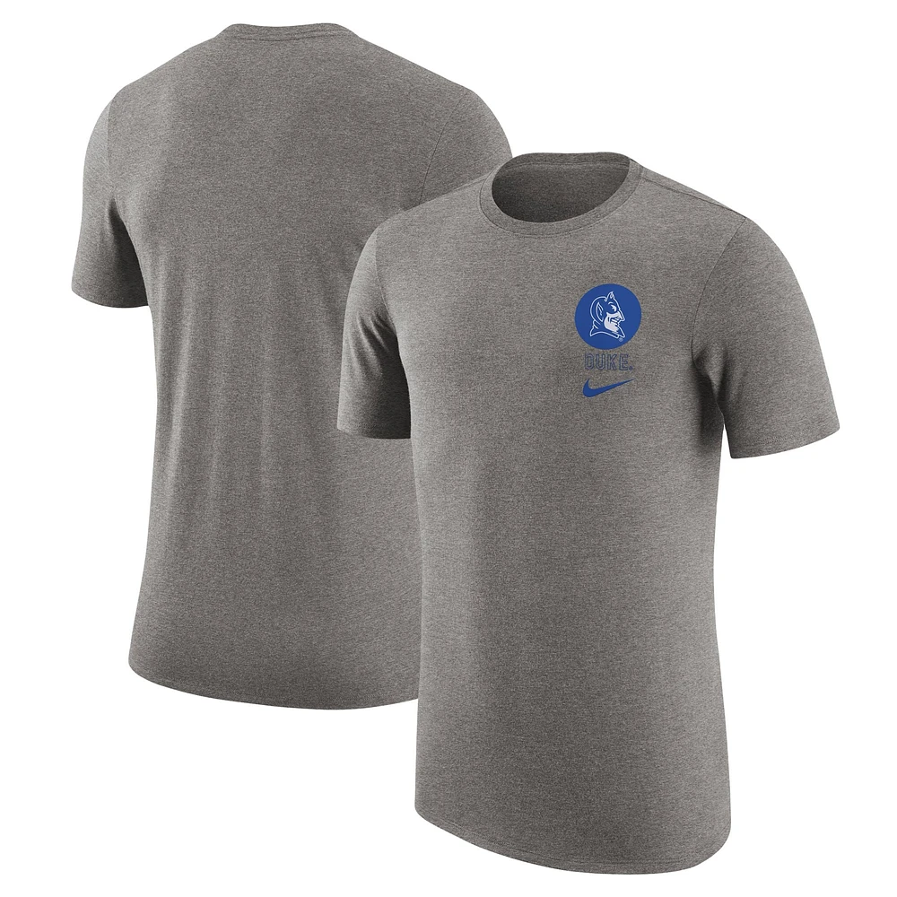 T-shirt rétro à trois mélanges Nike pour hommes, gris chin