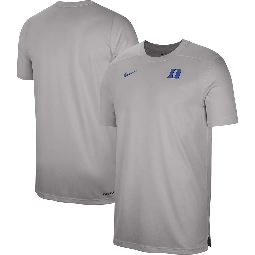 Haut de performance des entraîneurs la ligne touche Duke Blue Devils Nike pour homme