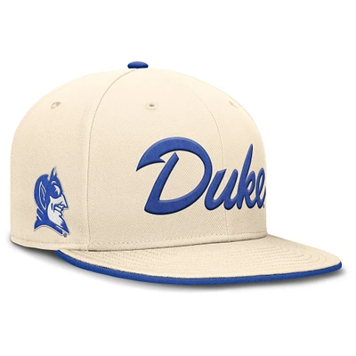 Men's Nike Natural Duke Blue Devils Primetime True Performance Fitted Hat