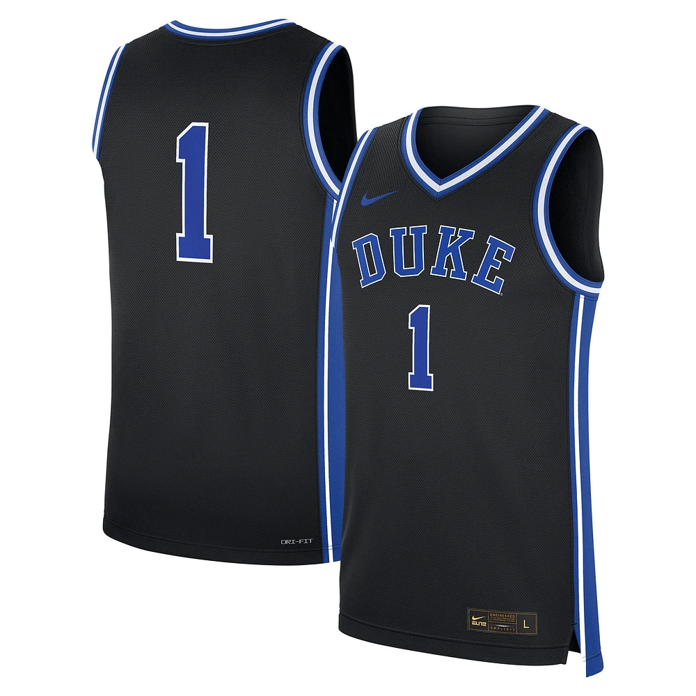 Maillot réplique alternatif Nike #1 Duke Blue Devils pour homme