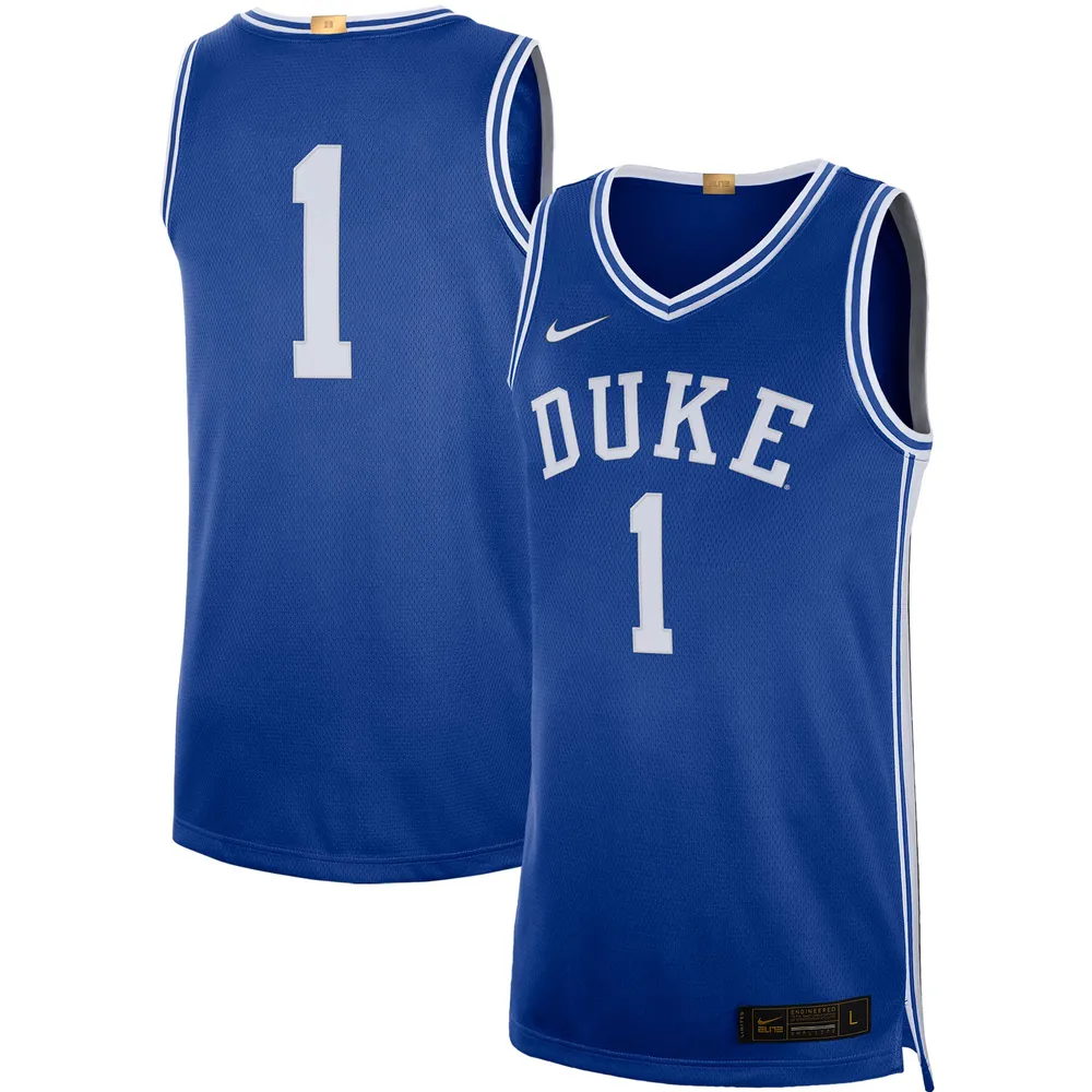 Lids #1 Duke Blue Devils Nike Limited Basketball Jersey - Royal