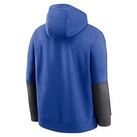 Men's Nike Royal/Anthracite Duke Blue Devils 2024 Sideline Club Pullover Hoodie