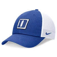 Men's Nike Royal/White Duke Blue Devils Primetime Club Trucker Adjustable Hat