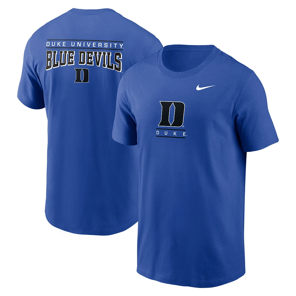 Men's Nike Royal Duke Blue Devils 2-Hit T-Shirt