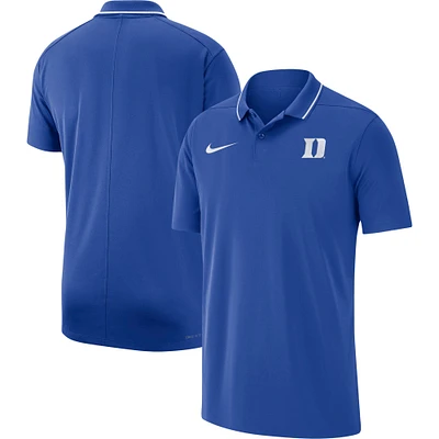 Polo Performance des entraîneurs Nike Royal Duke Blue Devils 2023 pour Homme