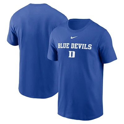 T-shirt Nike Royal Duke Blue Devils 2025 Sideline Mantra Performance pour homme